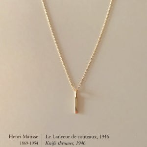 토프 로셰 펜던트 - 14k 스틱 금목걸이 펜던트 (체인X)