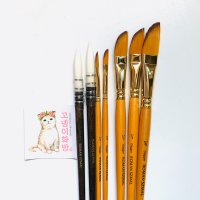 Roman Szmal 로만슈말 수채화붓 시리즈 (대거붓, 화이트토레이) Dagger brush, white toray