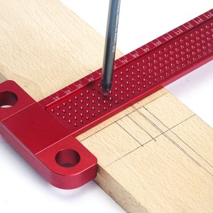 목공T 160MM 구멍 눈금자 교차 마킹 게이지 알루미늄 합금 t 형