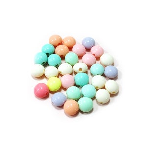 KO 파스텔 아크릴 구슬비즈 엠앤엠272 m&m 50g 비즈공예