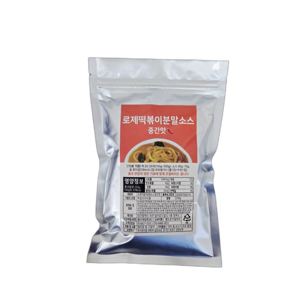 정푸드 떡볶이소스 분말 가루 로제 중간맛 250g 외 택1
