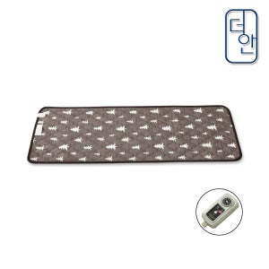 더안 극세사 1인용 캠핑전기매트 차콜그레이트리 70x180