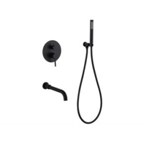 JTNB- B158 벽 매립형 욕조용 샤워기 블랙