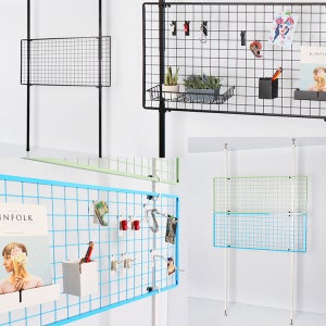 컬러 메쉬망 폴대세트 300x1500mm 휀스망 파티션