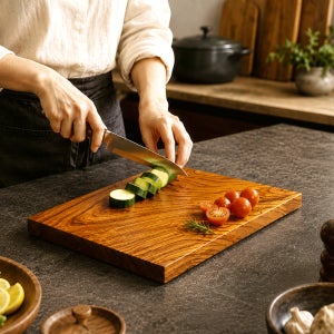 편백코리아 국내산 느티나무 옻칠도마 사각 대 중 소
