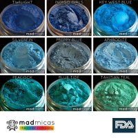 FDA승인 마이카파우더 1 oz Jar - Blue/Green 계열 21종