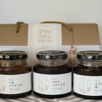 아낙 조청선물세트 / 지리산도라지,구례산수유,생강 2병 / 3병 선택