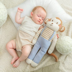 [자연생각] 오가닉 애착인형 몽이(중형) 원숭이 동물인형