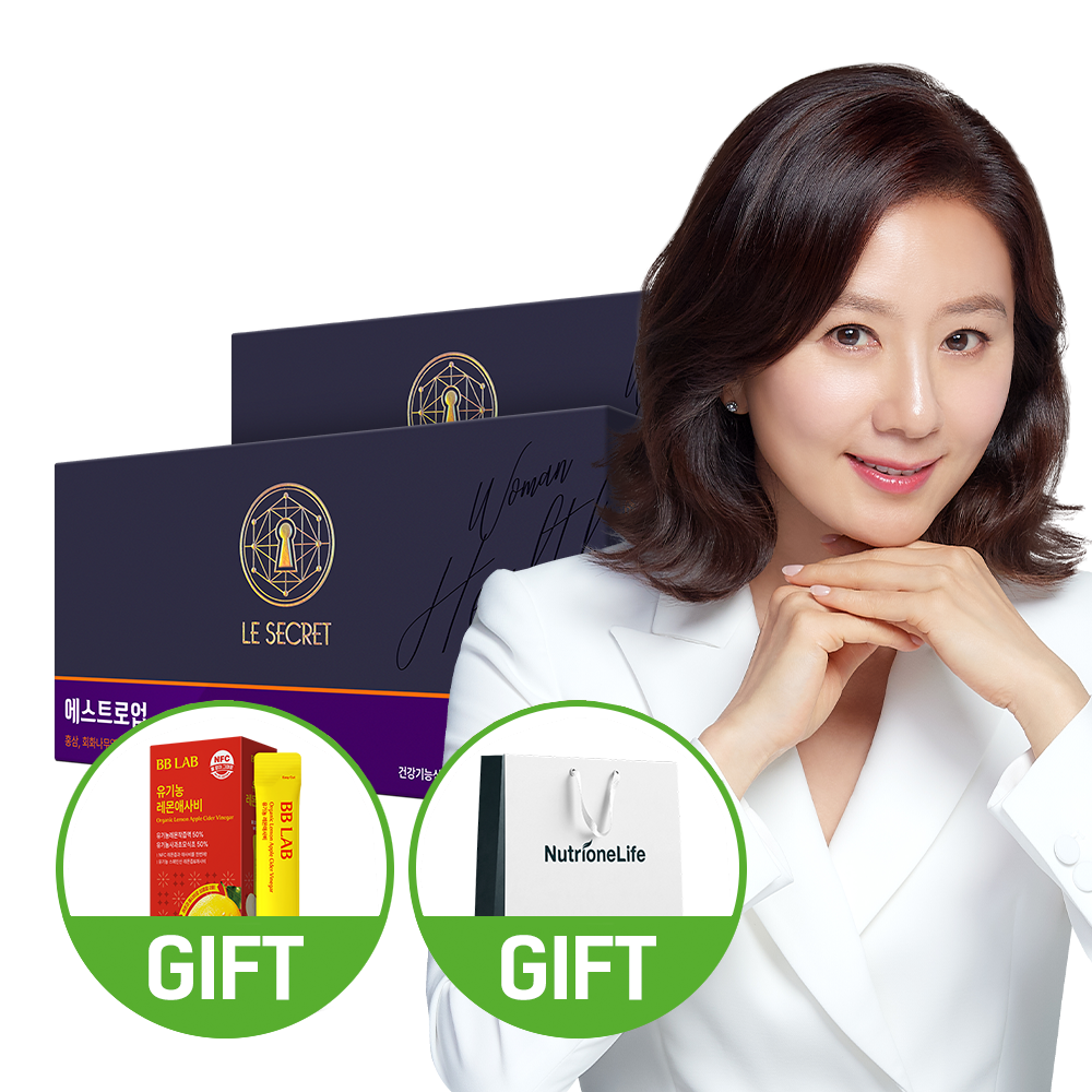 르시크릿 김희애 에스트로업 2박스 2개월분 여성 <b>갱년기</b> 면역