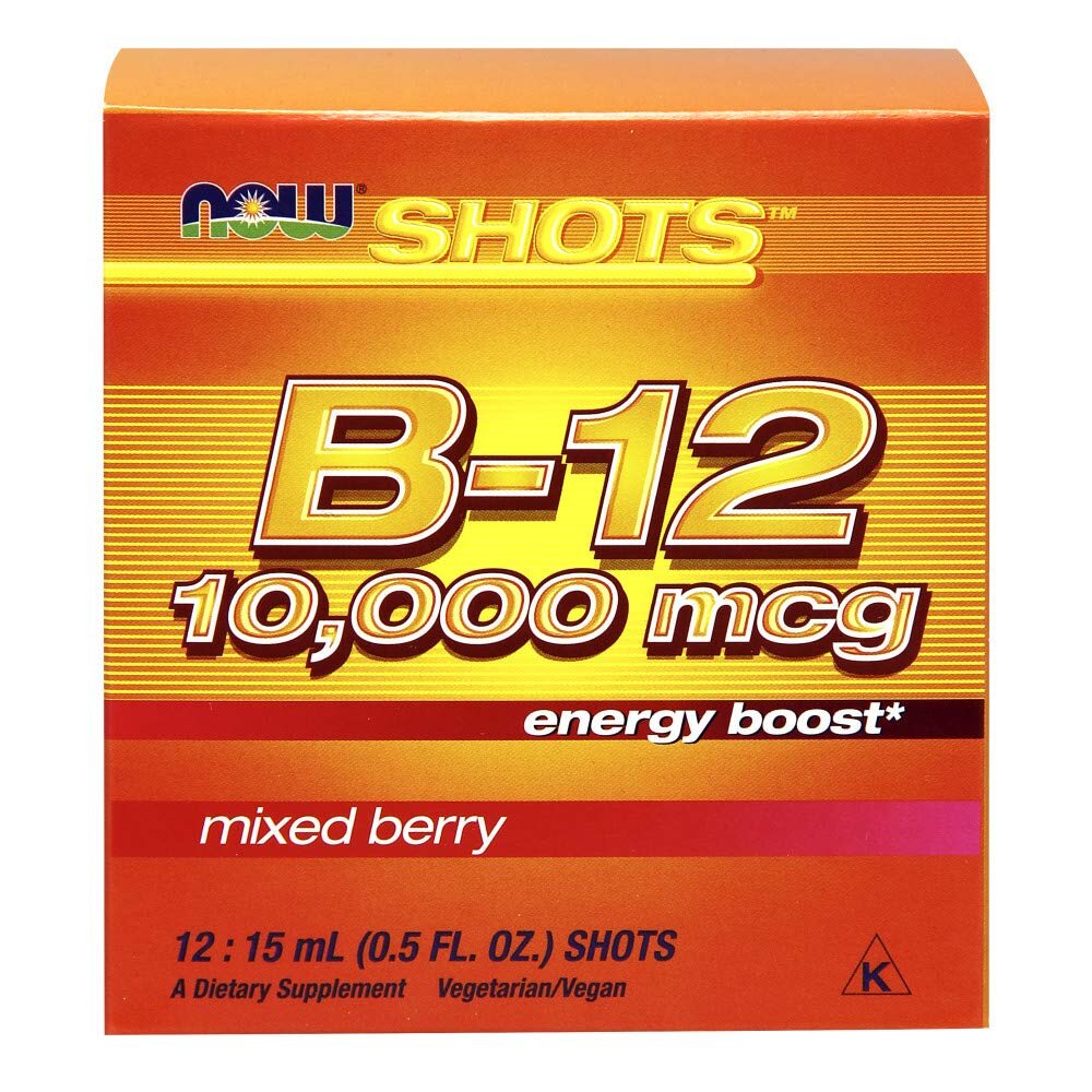나우푸드 <b>비타민 B12</b> 에너지 10000mcg <b>에너지 부스트</b> 15ml 12개입 2팩