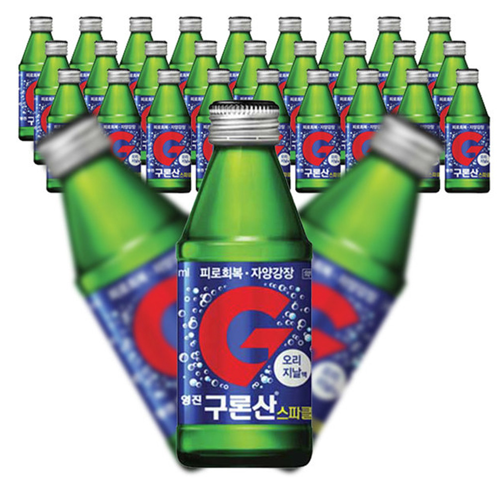 구론산 스파클링 <b>자양강장제</b> 드링크 마시는 피로회복 음료 비타민 타우린 포도당 음료 30병