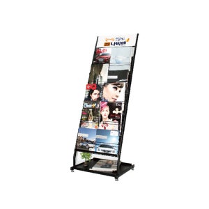 CMCS-202N 철제 2열 5단 리플렛 팜플렛 전단지 잡지 홍보물 거치대 카다로그꽂이