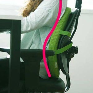 기댄휴 채워주는 쿠션 (메쉬) 의자 허리 등받이 쿠션