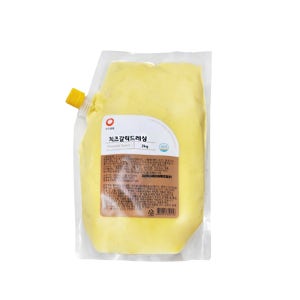 푸드공방 치즈 갈릭 드레싱 2kg 마늘 나쵸치즈 소스