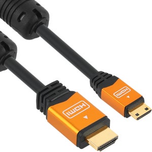 NMC-HMH05Z Mini HDMI 2.0 Gold Metal 케이블 0.5m