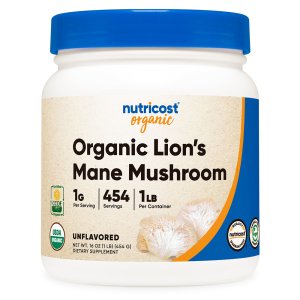 뉴트리코스트 오가닉 유기농 사자 갈기 노루궁뎅이 버섯 500g 454일분