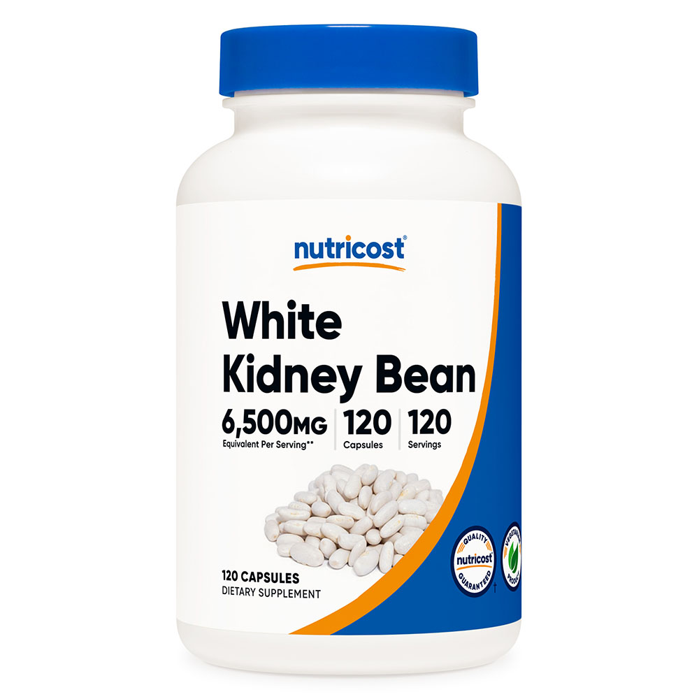 뉴트리코스트 고농축 <b>흰강낭콩 추출물</b> 6,500mg 10:1 비율 120캡슐 4개월분