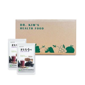 김재식헬스푸드 실속포장 저온착즙100% 포도한송이 포도즙 100ml 60팩