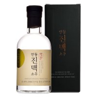 밀과노닐다 안동진맥소주 통밀 100%유기농 40도 200ml+전용케이스 소주