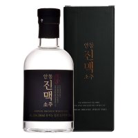 밀과노닐다 안동진맥소주 통밀 100% 유기농 53도 200ml+전용케이스 소주