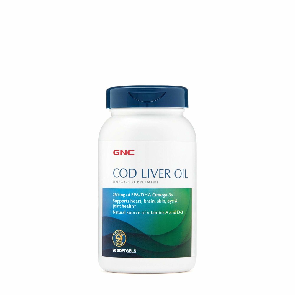 GNC <b>코드 리버 오일</b> 대구간유 90정 Cod Liver Oil