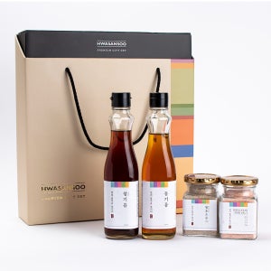 참기름+들기름+핑크솔트 함초 소금 명절 추석 고급 선물세트 기업 단체 답례품 한가위 선물