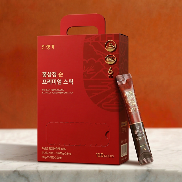 <b>진생가 홍삼정 순 프리미엄 스틱 10g</b> 120포 실속형