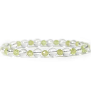 원석팔찌 치유의 백수정 & 정화의 페리도트