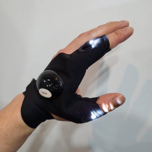 마리수 여름낚시장갑 핑거글러브 3컷 밤낚시 LED 라이트 장갑