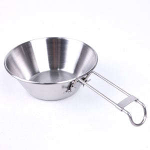 리빙글로리 접이식 스텐 시에라컵 300ml 캠핑 등산 밥그릇 국그릇