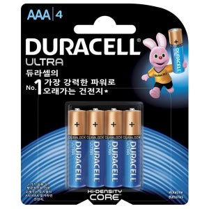 듀라셀 울트라 건전지(AAA4)