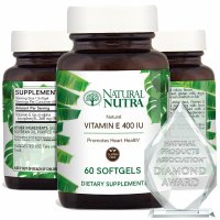 Natural Nutra 내추럴 디알파토코페롤 비타민E 400IU 60소프트젤