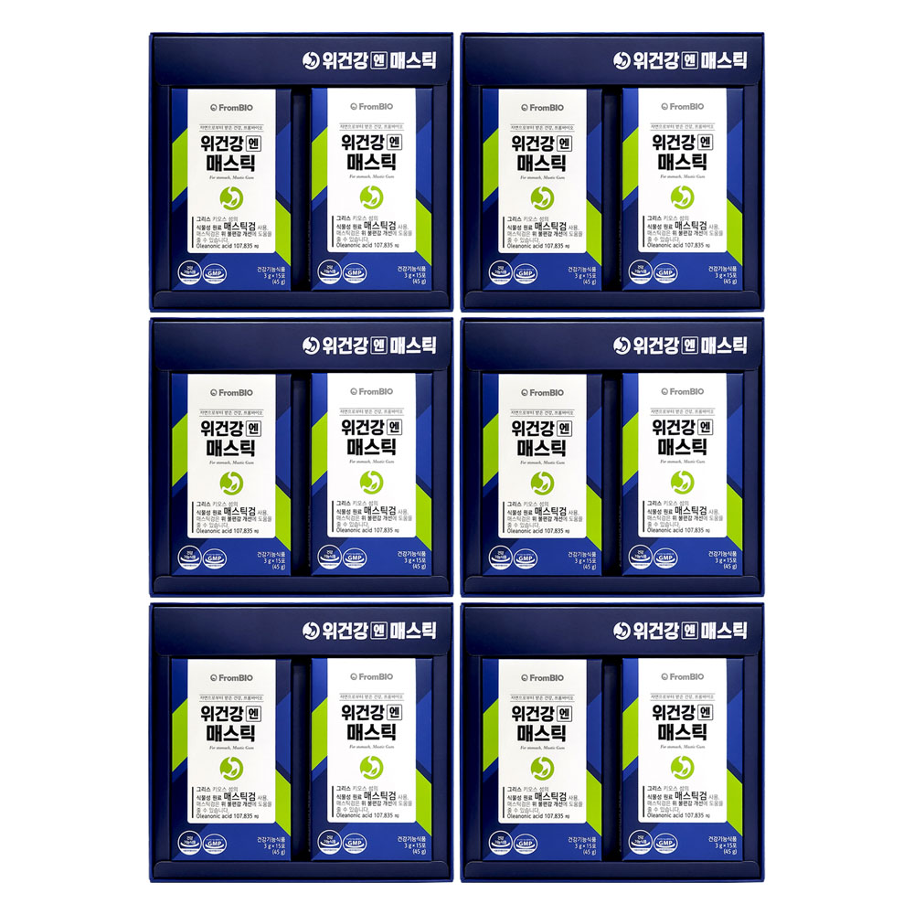프롬바이오 위건강엔 매스틱 15포x12박스 6개월분