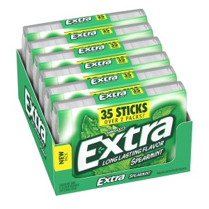 엑스트라 슈가 프리 껌 35개입 6팩 스피어민트 맛 Extra Spearmint Sugar-Free Gum (35 ct., 6 pks.)