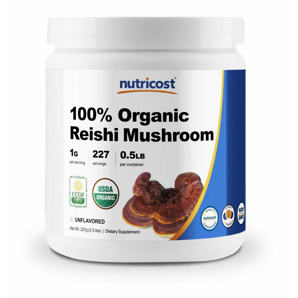 뉴트리코스트 Reishi Mushroom <b>Powder</b> <b>레이쉬</b> 머슈룸 0.5lb(8oz)
