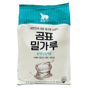 대한제분 곰표 밀가루 중력 2.5kg 6개입/포
