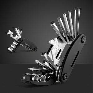 자전거 다용도 수리키트 스패너 드라이버 렌치 설치 공구 세트 16in1