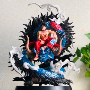 원피스 레진 대형 루피 피규어 카이도 전투 36cm