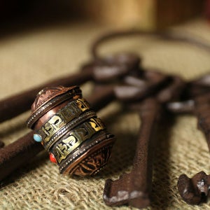 [행운 소품] 힐링 명상 정신 해탈 만다라 마음 치유 요법 테라피 네팔 불교 용품 경전통