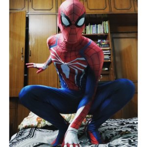 Doudoujia 어린이 성인 남북 전쟁 코스프레 원피스 레오타드 할로윈 의상 PS4 Spider i-Man
