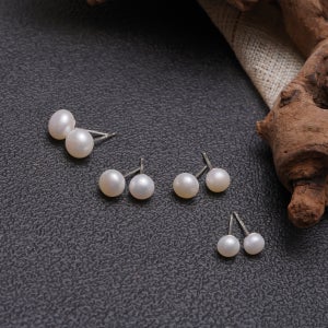 [4size] 92.5 All Silver 핵진주 귀걸이 [한쌍]