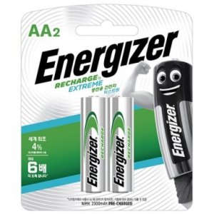 에너자이저 니켈수소 NH15AA 충전지 AA 2 (1.2V 2300mAh) 2알 (에네루프)(1카드)