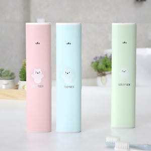 유토렉스 UV-C 무선 충전식 휴대용 칫솔살균기 폴라곰 여행 학교 사무실