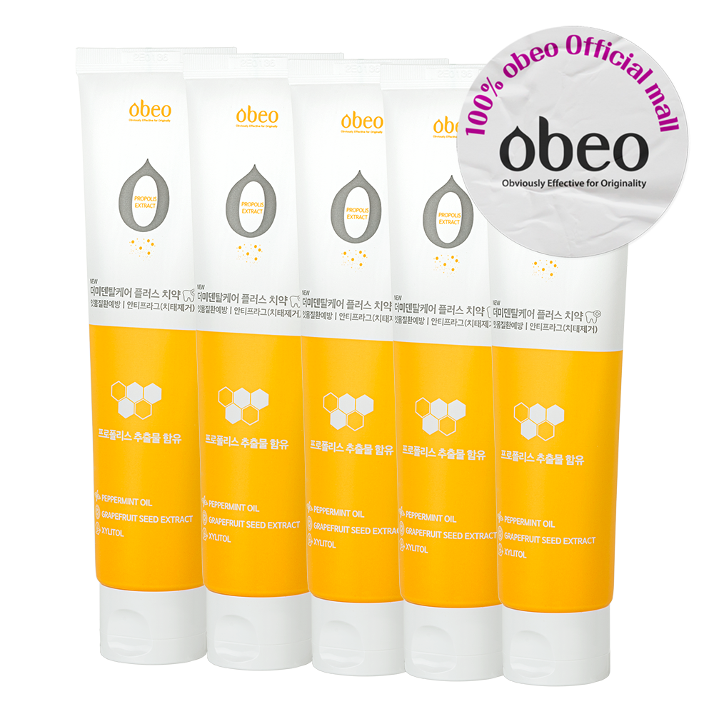 3개 오베오 프로폴리스 더미 덴탈 치약 치주염 치태 치석 의약외품치약 진화광수