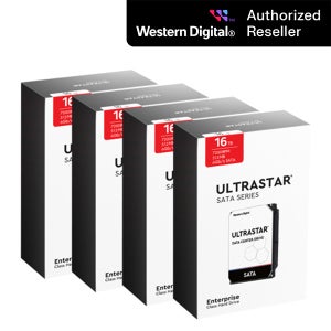 공식인증점 WD ULTRASTAR HC550 패키지 16TB 4팩 WUH721816ALE6L4 SATA3/7200RPM/512MB