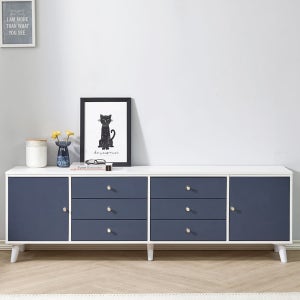 올슨 TV 티비다이 북유럽 모던 높은 와이드 거실장 1800