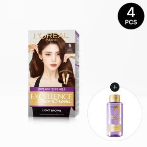 로레알파리 엑셀랑스 듀오 크림 염색약 48g 4개 (+히알루론산 샴푸 100ml 증정)