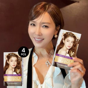 [5%적립/나눠쓰는 새치염색] 로레알파리 엑셀랑스 듀오크림 4개 (+단독 염색키트)