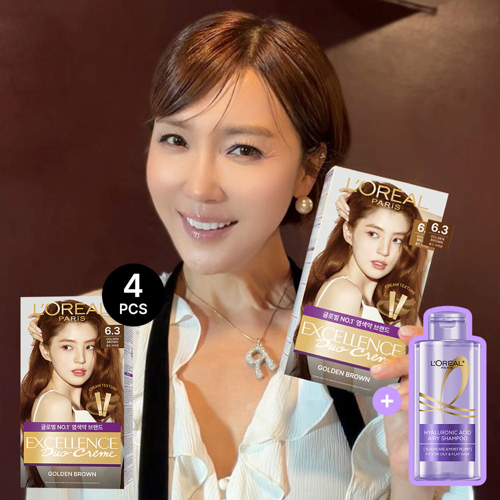 로레알파리 엑셀랑스 듀오크림 4개 (+히알루론산 샴푸 80ml)