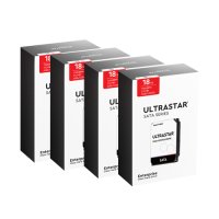 공식인증점 WD ULTRASTAR HC550 18TB 7200RPM 4PACK HDD 울트라스타 18테라 하드디스크 4패키지 CMR 무상 3년 나스용 WUH721818ALE6L4